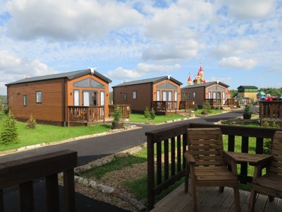 Accommodation units in the heart of gulliver's valley theme park.